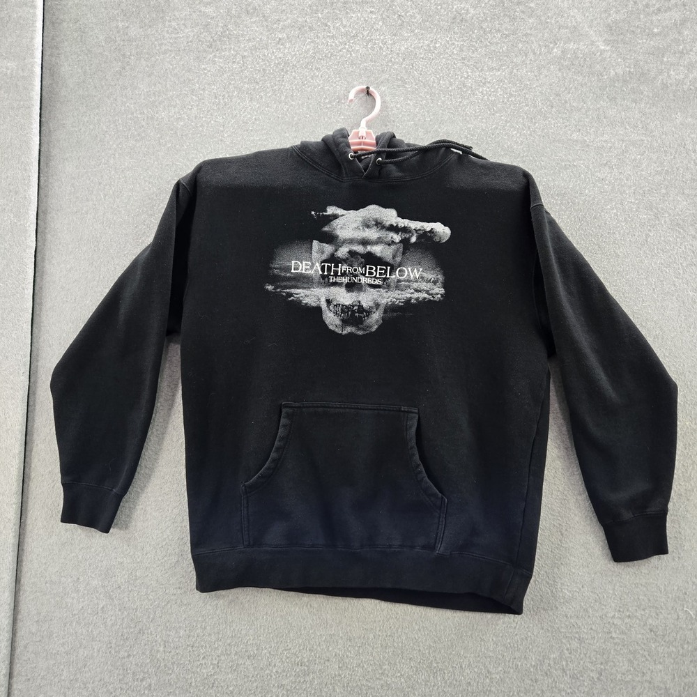 The‎ Hundreds Men Hoodie XL Black Graphic Print Fleece Death From Below